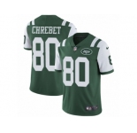 Men's Nike New York Jets #80 Wayne Chrebet Vapor Untouchable Limited Green Team Color NFL Jersey