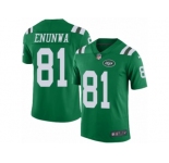 Men's Nike New York Jets #81 Quincy Enunwa Limited Green Rush NFL Jersey