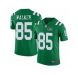 Men's Nike New York Jets #85 Wesley Walker Limited Green Rush NFL Jersey