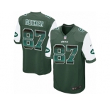 Men's Nike New York Jets #87 Eric Decker Limited Green Strobe NFL Jersey