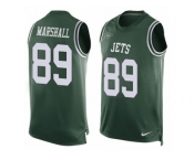 Men's Nike New York Jets #89 Jalin Marshall Limited Green Player Name & Number Tank Top NFL Jersey