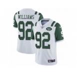 Men's Nike New York Jets #92 Leonard Williams Vapor Untouchable Limited White NFL Jersey