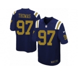 Men's Nike New York Jets #97 Lawrence Thomas Limited Navy Blue Alternate NFL Jersey
