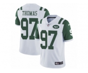 Men's Nike New York Jets #97 Lawrence Thomas Vapor Untouchable Limited White NFL Jersey