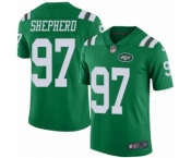Men's Nike New York Jets #97 Nathan Shepherd Elite Green Rush Vapor Untouchable NFL Jersey