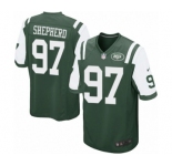 Men's Nike New York Jets #97 Nathan Shepherd Game Green Team Color NFL Jersey
