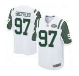 Men's Nike New York Jets #97 Nathan Shepherd Game White NFL Jersey