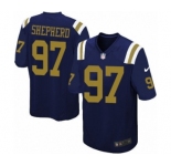 Men's Nike New York Jets #97 Nathan Shepherd Limited Navy Blue Alternate NFL Jersey