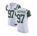 Men's Nike New York Jets #97 Nathan Shepherd White Vapor Untouchable Elite Player NFL Jersey