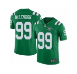 Men's Nike New York Jets #99 Steve McLendon Limited Green Rush NFL Jersey
