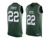 Nike New York Jets #22 Matt Forte Green Team Color Men's Stitched NFL Limited Tank Top Jersey