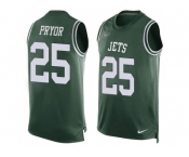 Nike New York Jets #25 Calvin Pryor Green Team Color Men's Stitched NFL Limited Tank Top Jersey