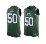 Nike New York Jets #50 Darron Lee Green Team Color Men's Stitched NFL Limited Tank Top Jersey