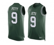 Nike New York Jets #9 Bryce Petty Green Team Color Men's Stitched NFL Limited Tank Top Jersey