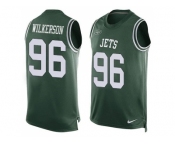 Nike New York Jets #96 Muhammad Wilkerson Green Team Color Men's Stitched NFL Limited Tank Top Jersey