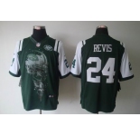 nike nfl jerseys new york jets #24 revis green[helmet tri-blend limited]
