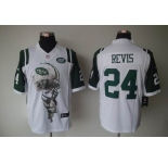 nike nfl jerseys new york jets #24 revis white[helmet tri-blend limited]