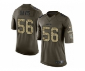 nike nfl jerseys new york jets #56 demario davis army green[nike Limited Salute To Service][davis]