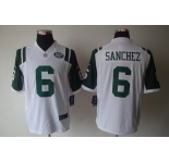 nike nfl jerseys new york jets #6 sanchez white[nike limited]