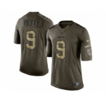 nike nfl jerseys new york jets #9 bryce petty army green[nike Limited Salute To Service]