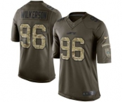 nike nfl jerseys new york jets #96 wilkerson army green[nike Limited Salute To Service]