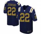 outh Nike New York Jets #22 Trumaine Johnson Elite Navy Blue Alternate NFL Jersey