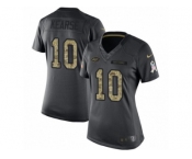 Women Nike New York Jets #10 Jermaine Kearse Limited Black 2016 Salute to Service NFL Jersey