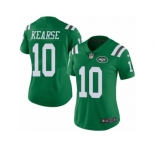 Women Nike New York Jets #10 Jermaine Kearse Limited Green Rush Vapor Untouchable NFL Jersey