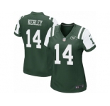 Women Nike New York Jets #14 Jeremy Kerley Game Green Team Color NFL Jersey