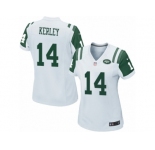 Women Nike New York Jets #14 Jeremy Kerley Game White NFL Jersey