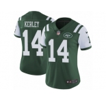 Women Nike New York Jets #14 Jeremy Kerley Green Team Color Vapor Untouchable Limited Player NFL Jersey