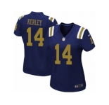 Women Nike New York Jets #14 Jeremy Kerley Limited Navy Blue Alternate NFL Jersey