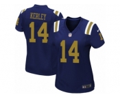 Women Nike New York Jets #14 Jeremy Kerley Limited Navy Blue Alternate NFL Jersey