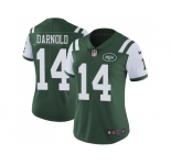 Women Nike New York Jets #14 Sam Darnold Green Team Color Stitched NFL Vapor Untouchable Limited Jersey