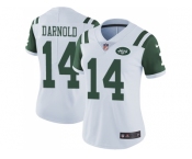 Women Nike New York Jets #14 Sam Darnold White Stitched NFL Vapor Untouchable Limited Jersey