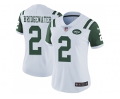 Women Nike New York Jets #2 Teddy Bridgewater White Stitched NFL Vapor Untouchable Limited Jersey