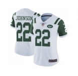 Women Nike New York Jets #22 Trumaine Johnson White Stitched NFL Vapor Untouchable Limited Jersey