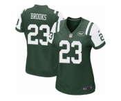 Women Nike New York Jets #23 Terrence Brooks Game Green Team Color NFL Jersey