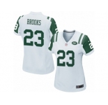 Women Nike New York Jets #23 Terrence Brooks Game White NFL Jersey