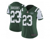Women Nike New York Jets #23 Terrence Brooks Green Team Color Vapor Untouchable Limited Player NFL Jersey