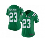 Women Nike New York Jets #23 Terrence Brooks Limited Green Rush Vapor Untouchable NFL Jersey