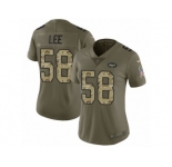 Women Nike New York Jets #58 Darron Lee Limited Olive Camo 2017 Salute to Service NFL Jersey
