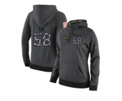 Women Nike New York Jets #58 Darron Lee Stitched Black Anthracite Salute to Service Player Performance Hoodie