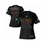 Women Nike New York Jets #72 Brandon Shell Game Black Fashion NFL Jersey