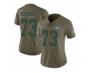 Women Nike New York Jets #73 Joe Klecko Limited Olive 2017 Salute to Service NFL Jersey
