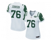 Women Nike New York Jets #76 Wesley Johnson Game White NFL Jersey