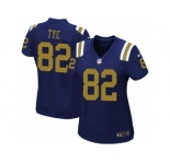 Women Nike New York Jets #82 Will Tye Game Navy Blue Alternate NFL Jersey