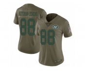 Women Nike New York Jets #88 Austin Seferian-Jenkins Limited Olive 2017 Salute to Service NFL Jersey