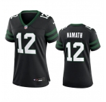 Women's New York Jets #12 Joe Namath Black 2024 Football Stitched Jersey