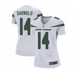 Women's New York Jets #14 Sam Darnold Game White Football Jersey